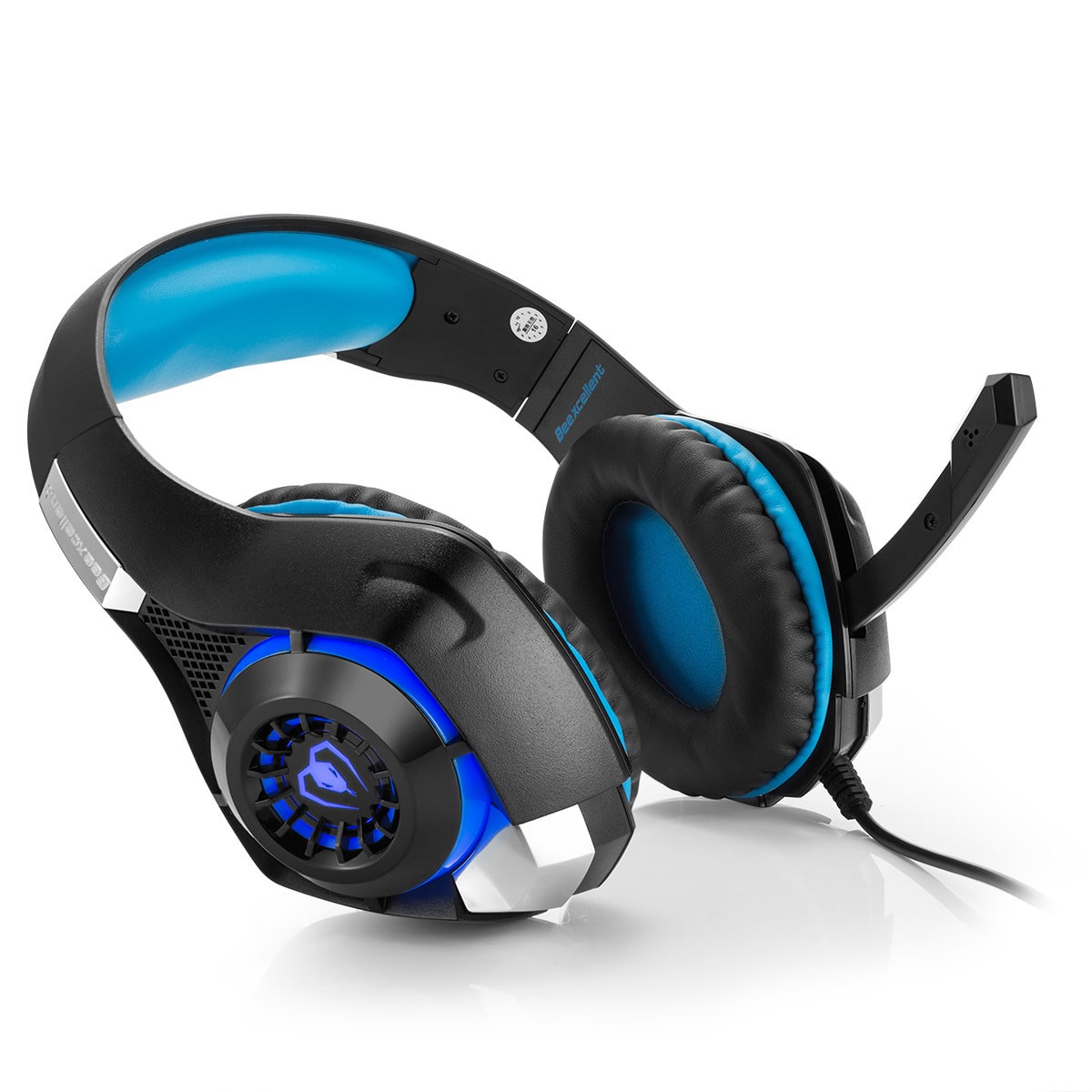 Gaming Headphones with Mic and LED Lights Wired Over-Ear Headset with Microphone and USB Power - Image 3