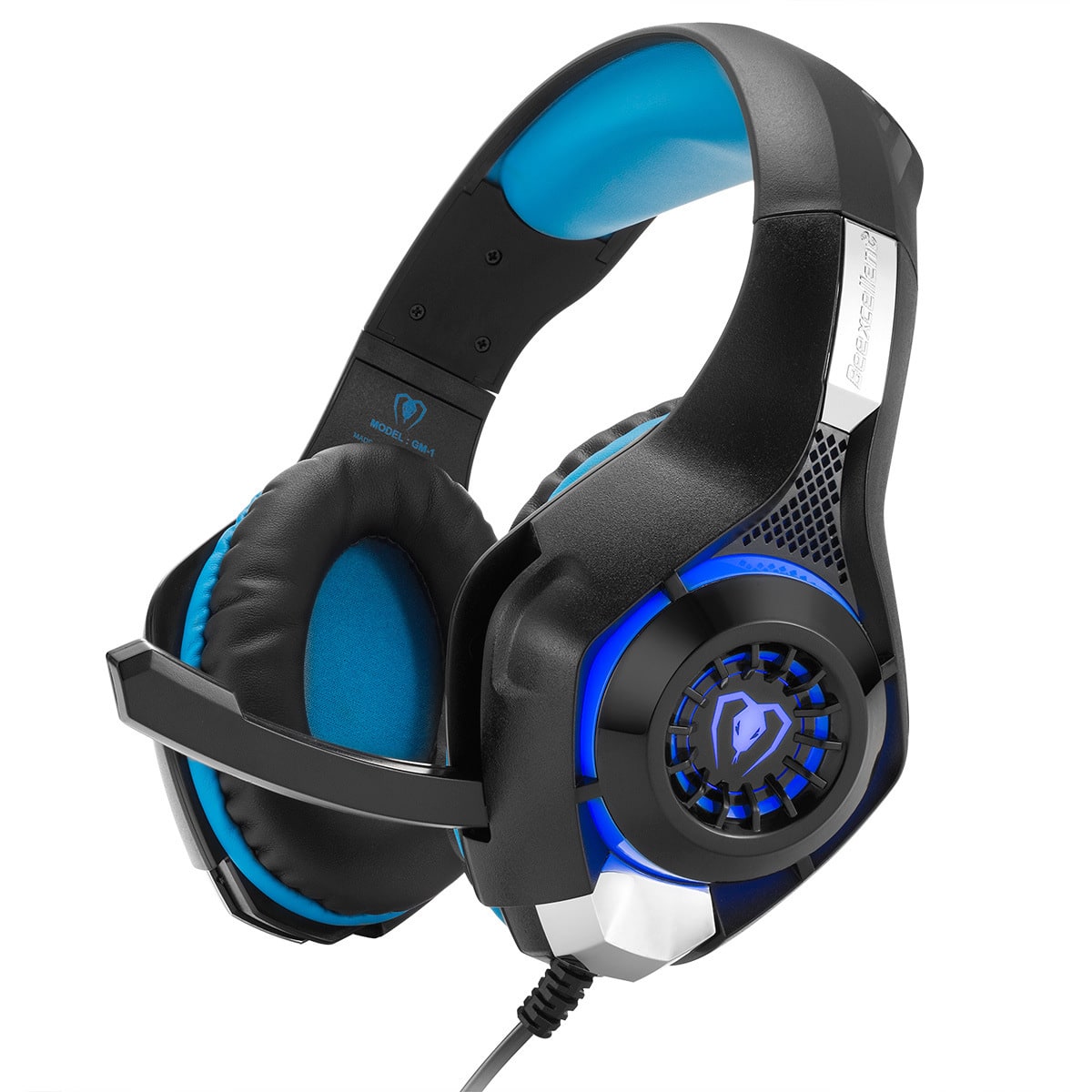 Gaming Headphones with Mic and LED Lights Wired Over-Ear Headset with Microphone and USB Power - Image 4