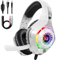 Gaming Headphones with Mic and LED Lights Wired Over-Ear Headset with Microphone and USB Power - Image 5