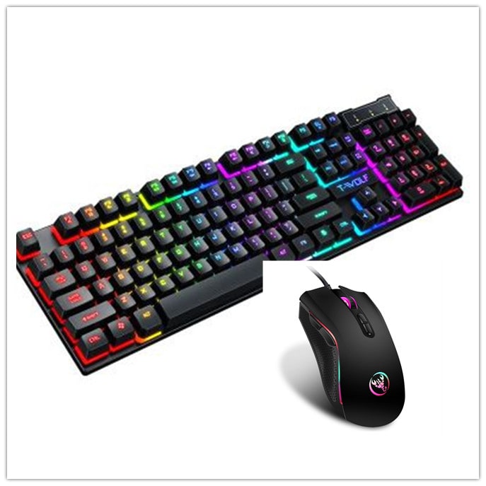 Gaming Keyboard Ergonomic Wired Mouse Full Size Rgb Floating Keys and Numeric Keypad - Image 3