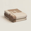Exclusive Gold Throw Blanket Made of Cashmere and Wool - House decoration