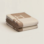 Exclusive Gold Throw Blanket Made of Cashmere and Wool - House decoration