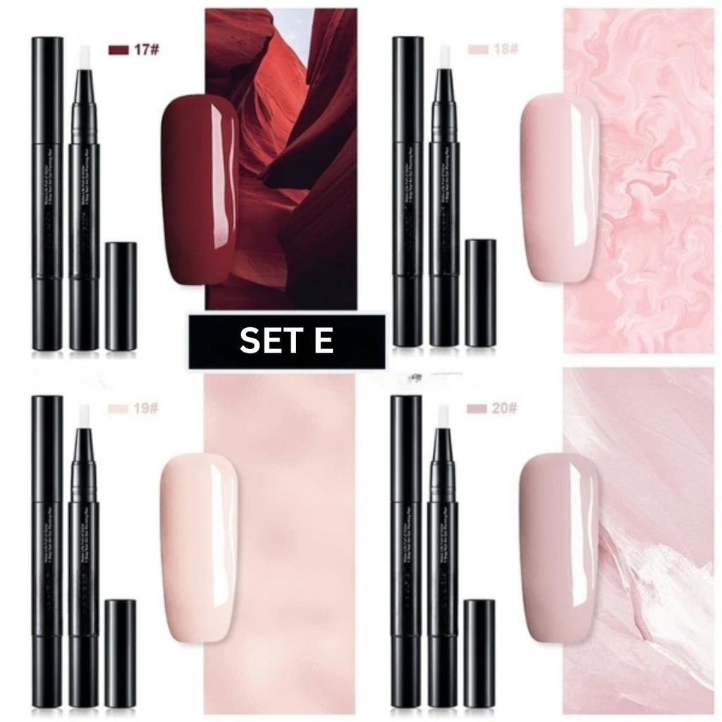 Gel Nail Polish Pen Art Applicator Brush Twist Up Quick Dry - Image 10