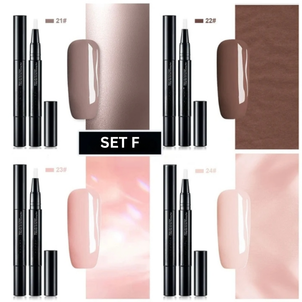 Gel Nail Polish Pen Art Applicator Brush Twist Up Quick Dry - Image 11
