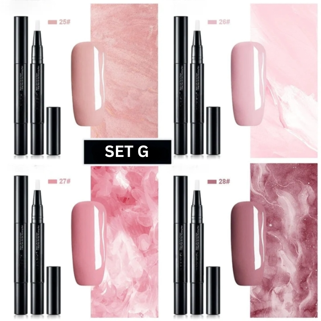 Gel Nail Polish Pen Art Applicator Brush Twist Up Quick Dry - Image 12