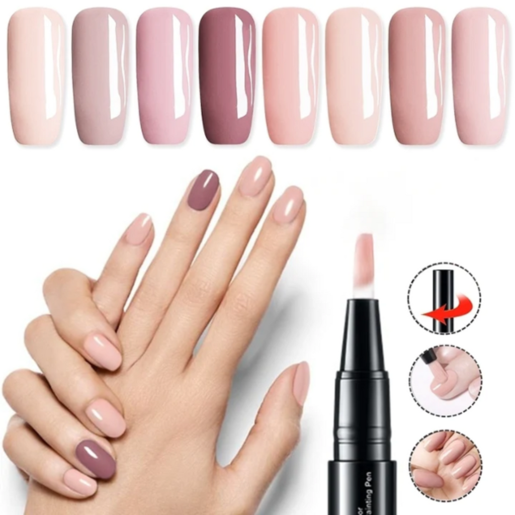 Gel Nail Polish Pen Art Applicator Brush Twist Up Quick Dry - Image 4