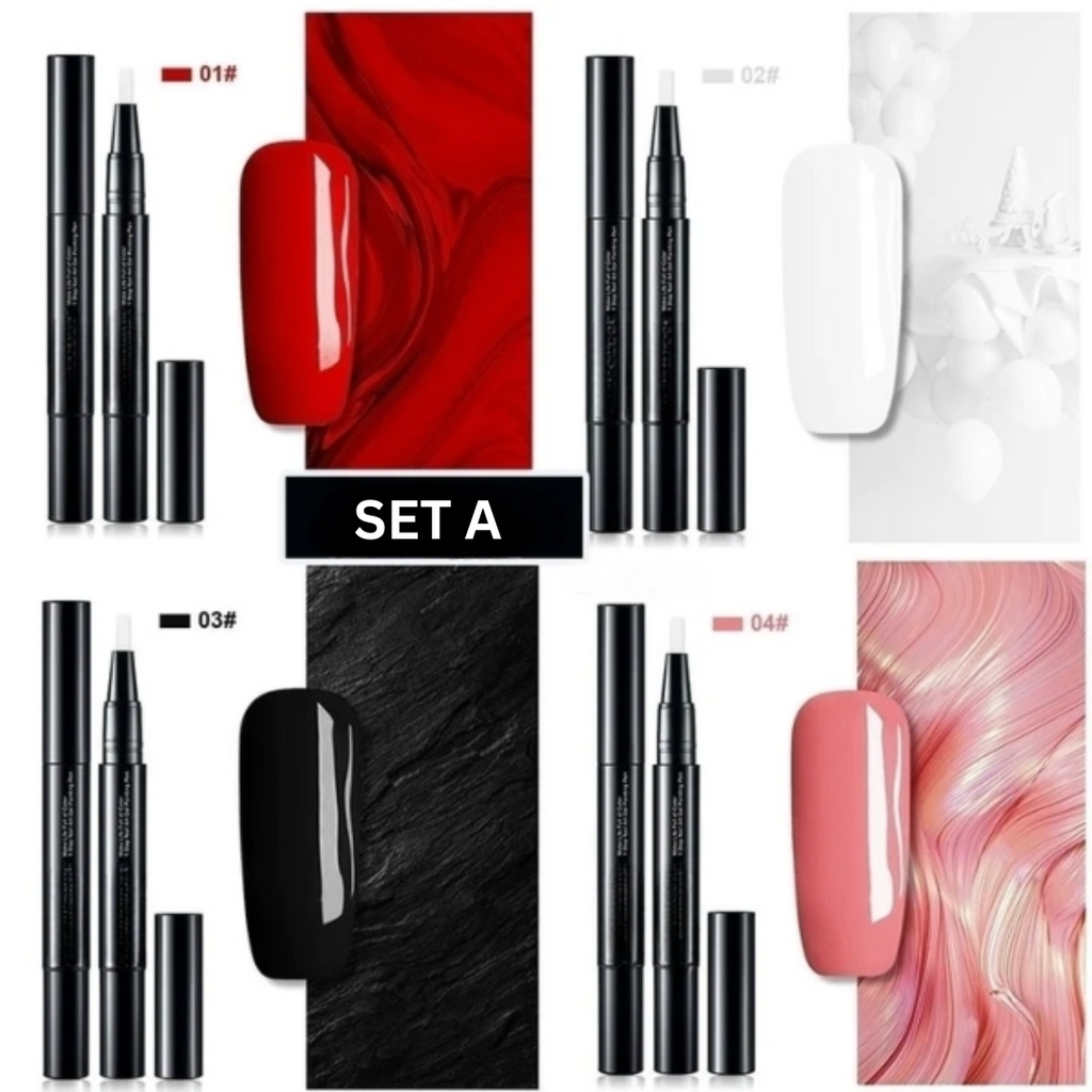 Gel Nail Polish Pen Art Applicator Brush Twist Up Quick Dry - Image 5
