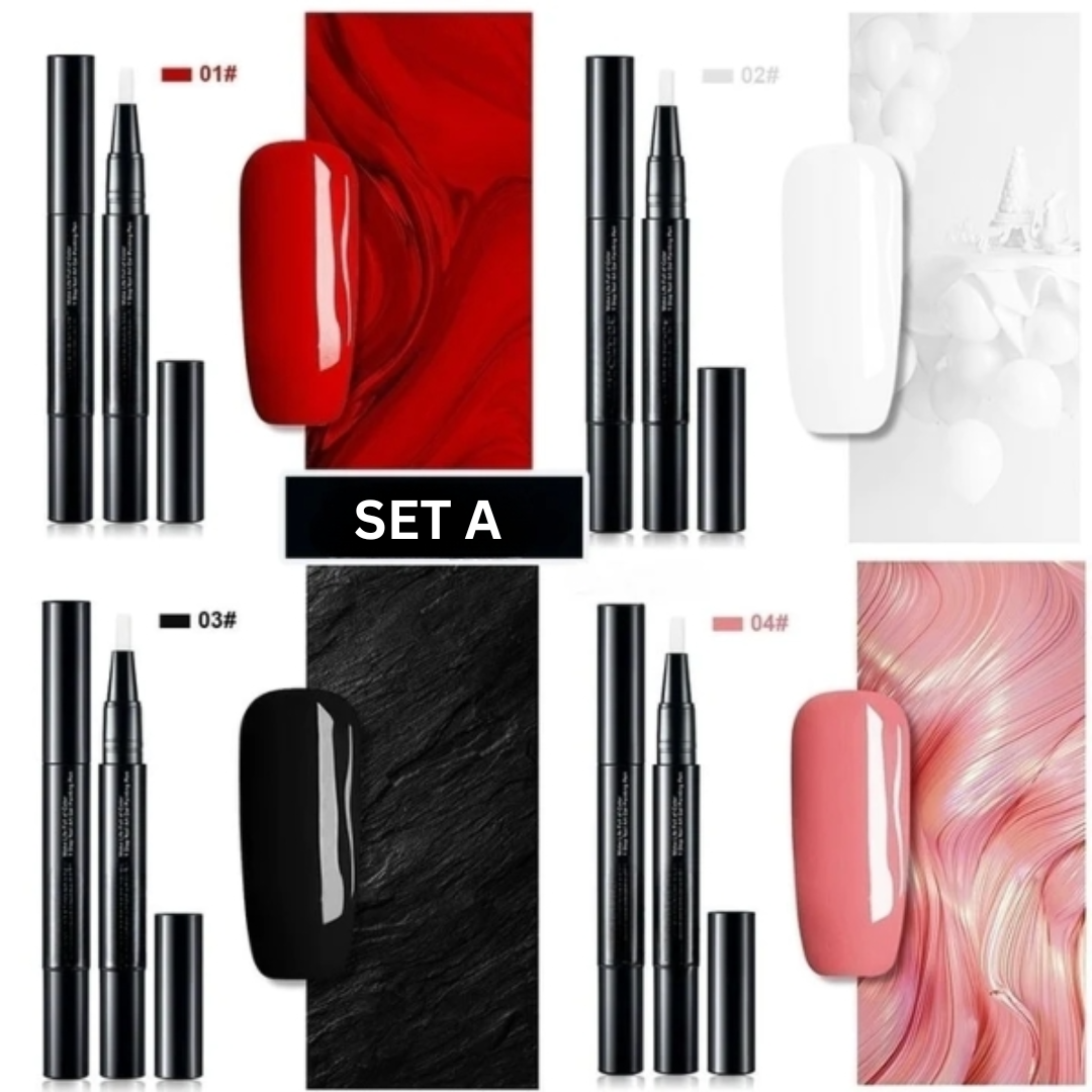 Gel Nail Polish Pen Art Applicator Brush Twist Up Quick Dry - Image 5