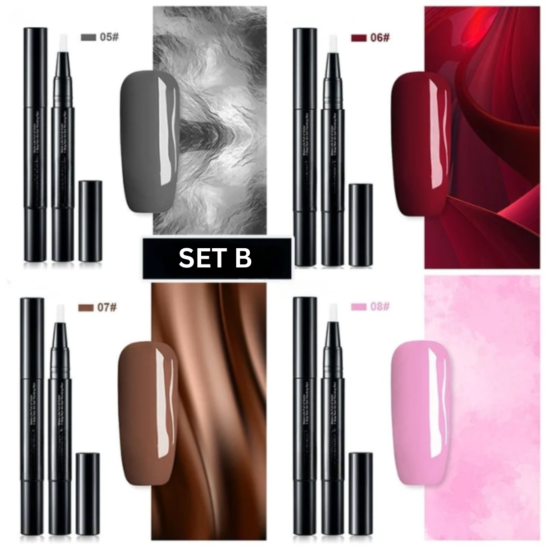 Gel Nail Polish Pen Art Applicator Brush Twist Up Quick Dry - Image 7