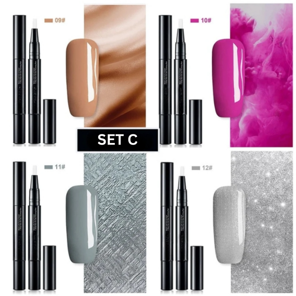 Gel Nail Polish Pen Art Applicator Brush Twist Up Quick Dry - Image 8
