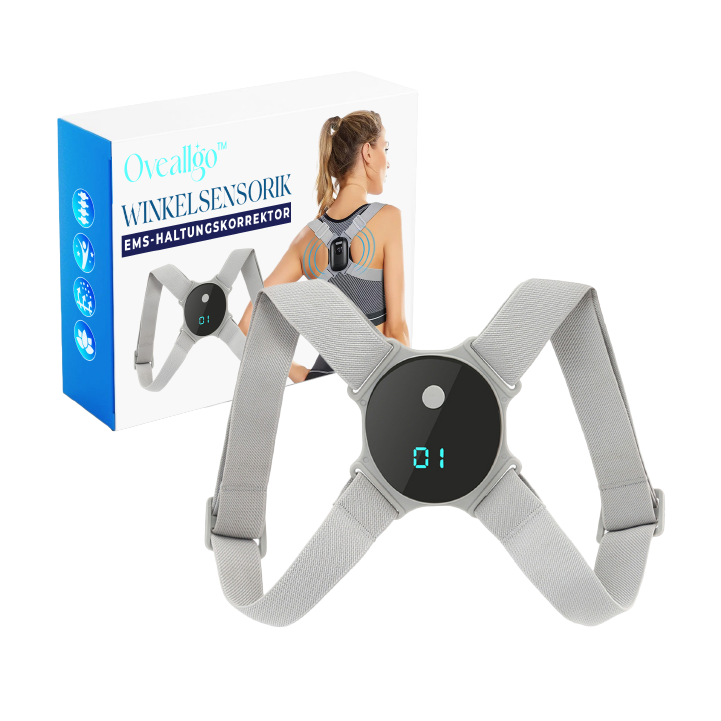 EMS Posture Corrector for Upper Back Support – Wearable Posture Training Device for Daily Use at Home or Work