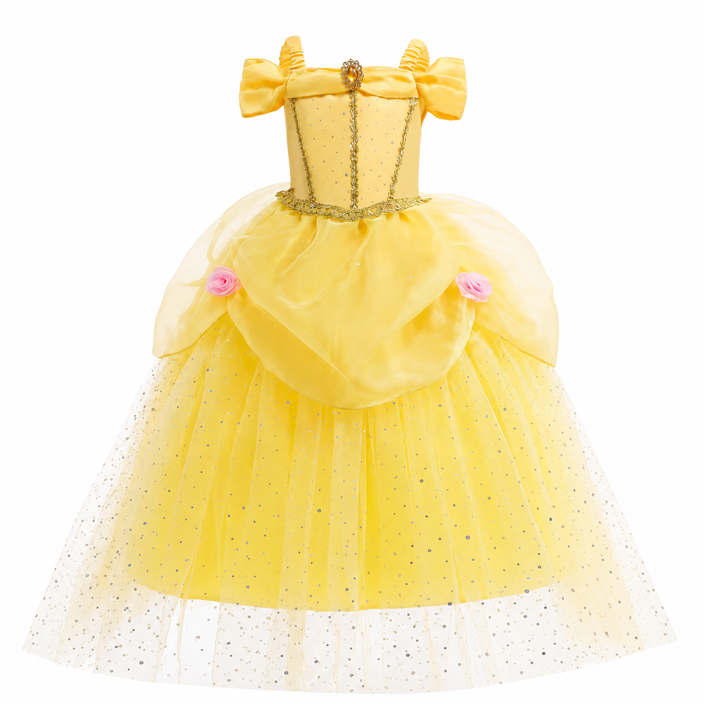 Girls' Halloween Princess Costume and Dresses with Accessories Complete Dress Up Set - Image 17
