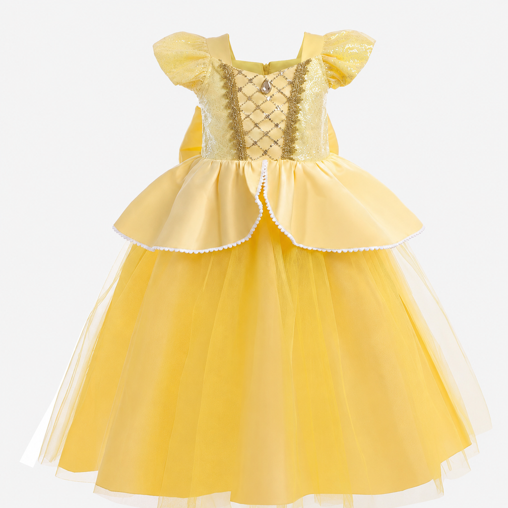 Girls' Halloween Princess Costume and Dresses with Accessories Complete Dress Up Set - Image 18