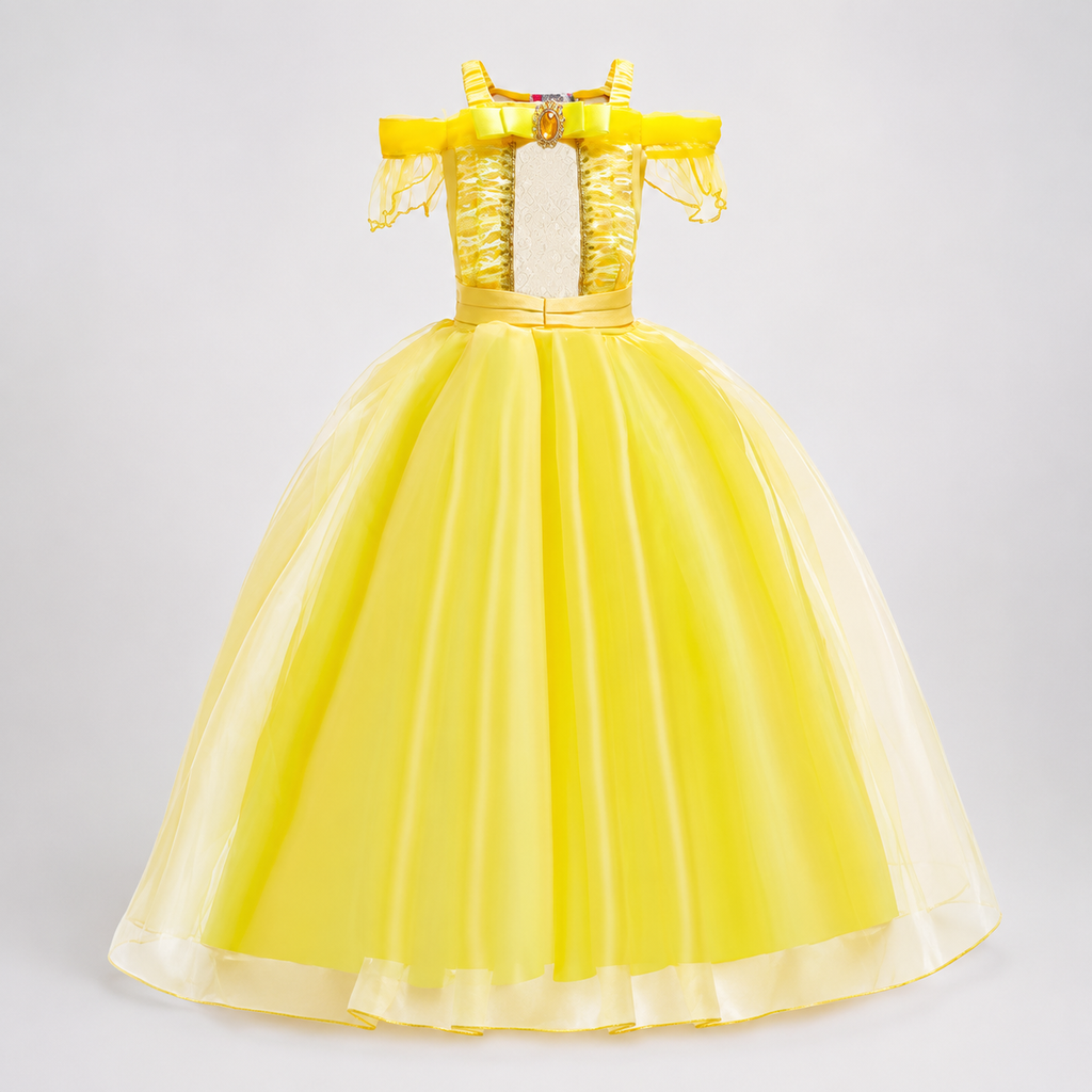 Girls' Halloween Princess Costume and Dresses with Accessories Complete Dress Up Set - Image 19