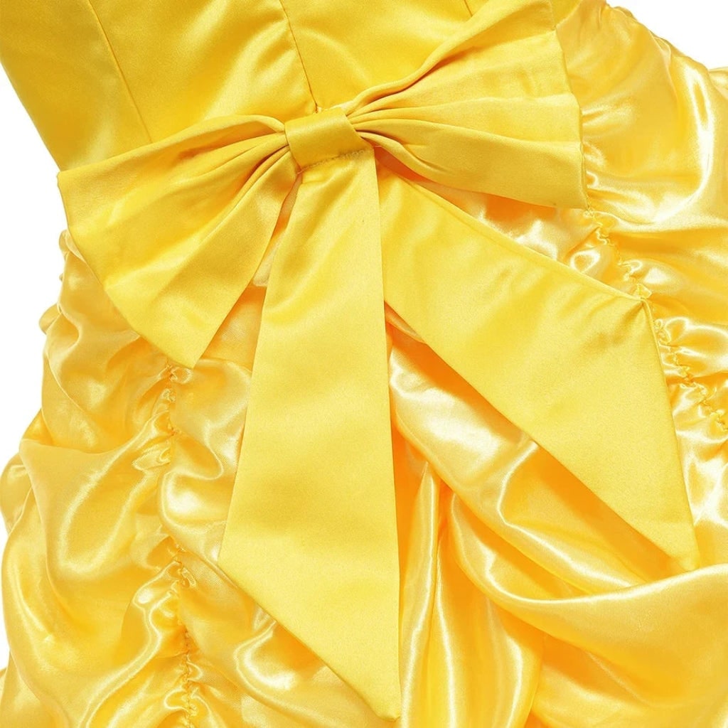 Girls' Halloween Princess Costume Ball Gown Dress with Off-Shoulder Neckline and Accessories - Image 3