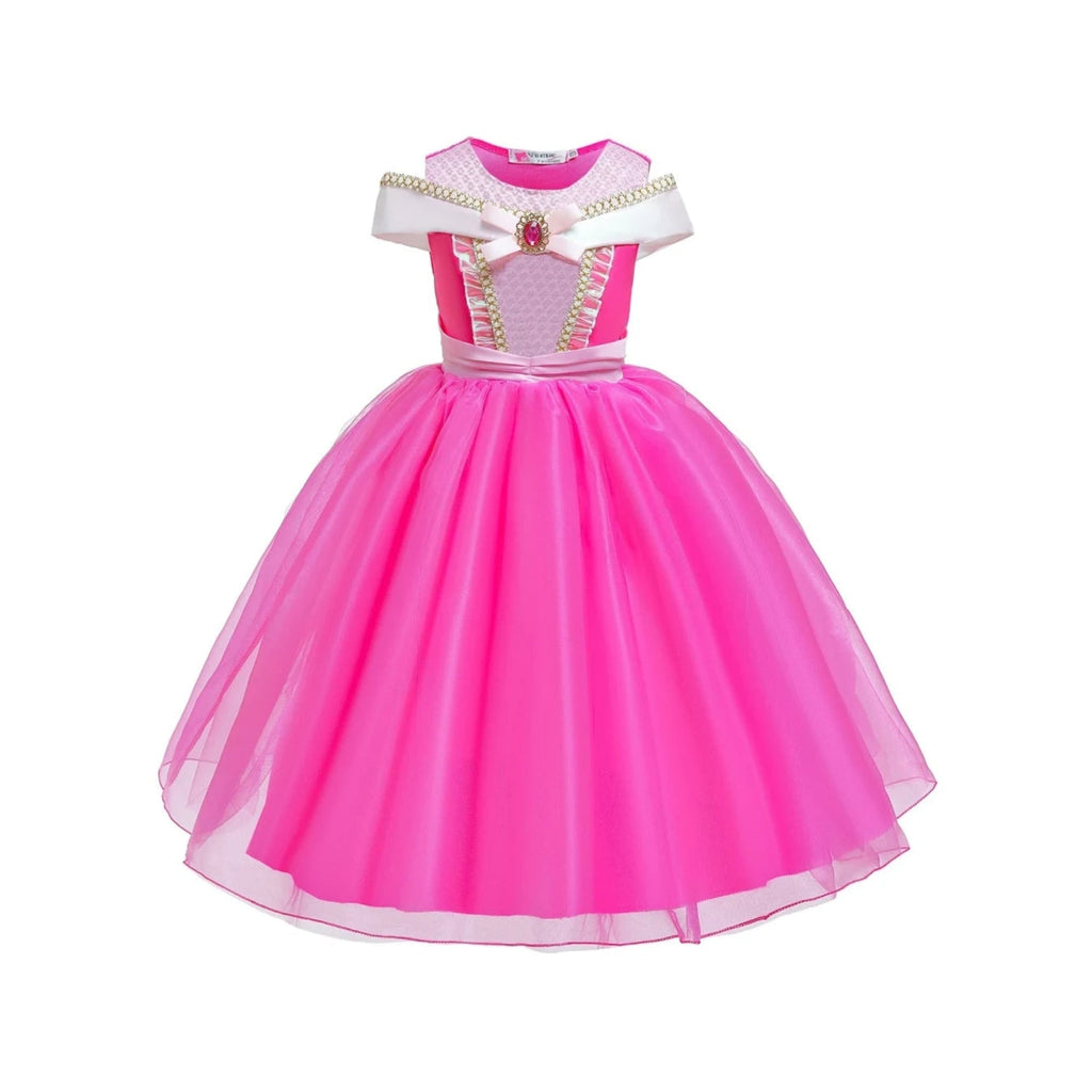 Girls' Halloween Princess Costume Dress with Tiara Gloves and Accessories for Up Party - Image 2