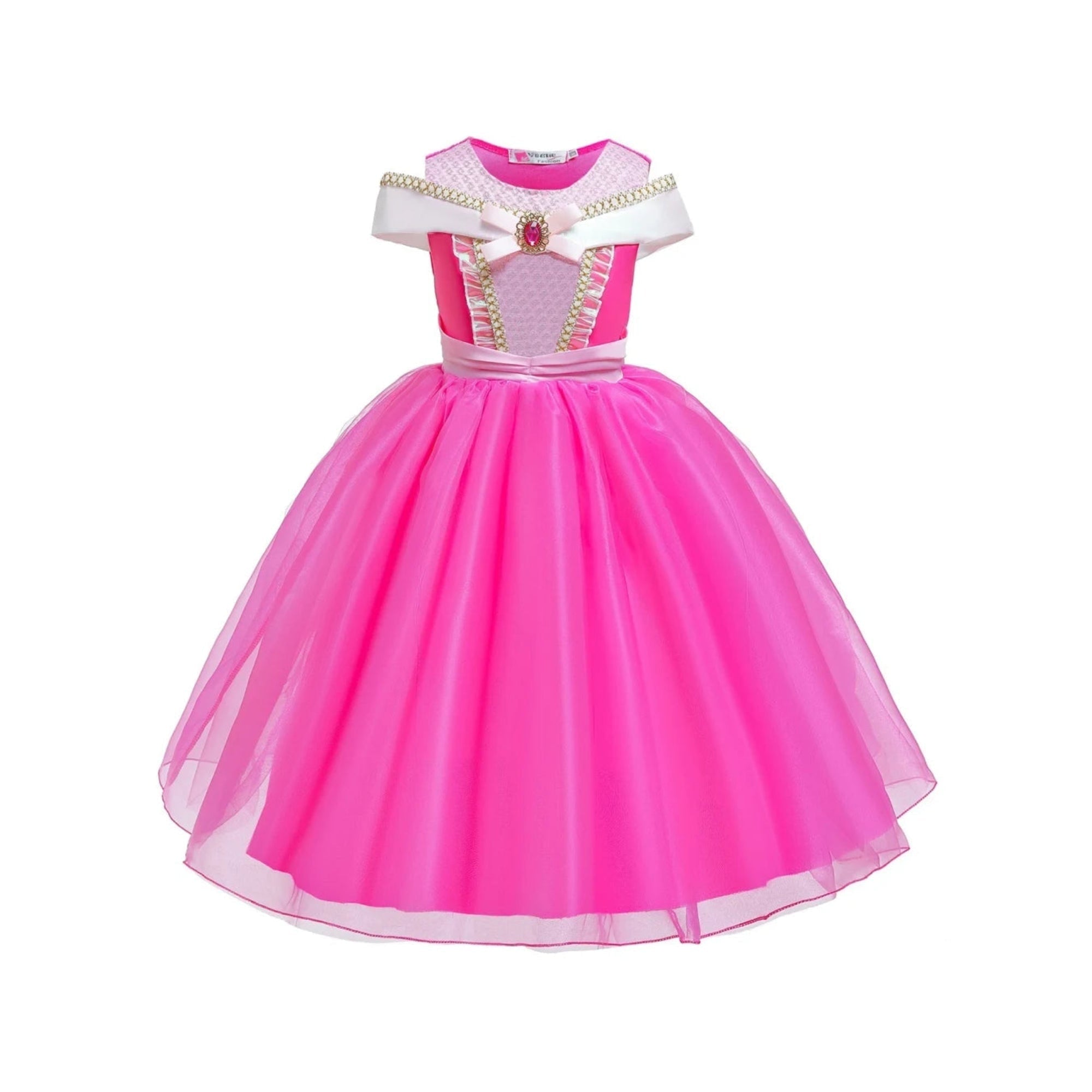 Girls' Halloween Princess Costume Dress with Tiara Gloves and Accessories for Up Party - Image 2