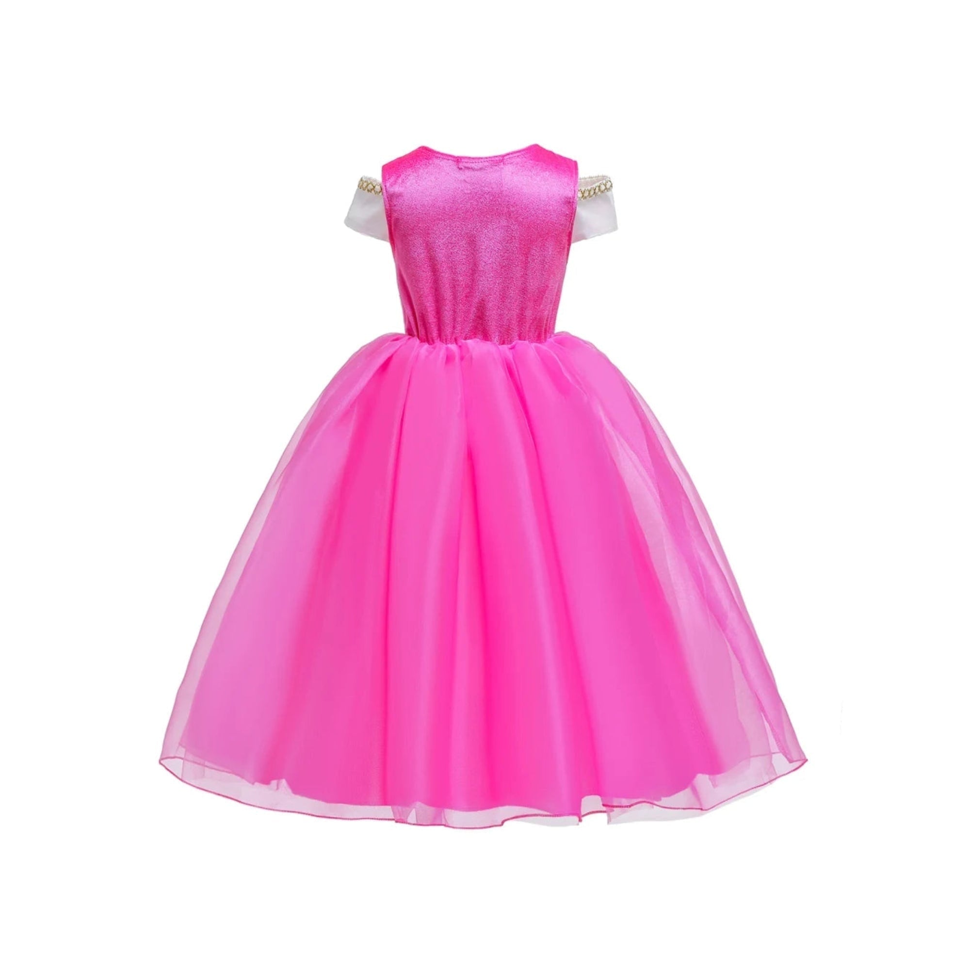 Girls' Halloween Princess Costume Dress with Tiara Gloves and Accessories for Up Party - Image 3
