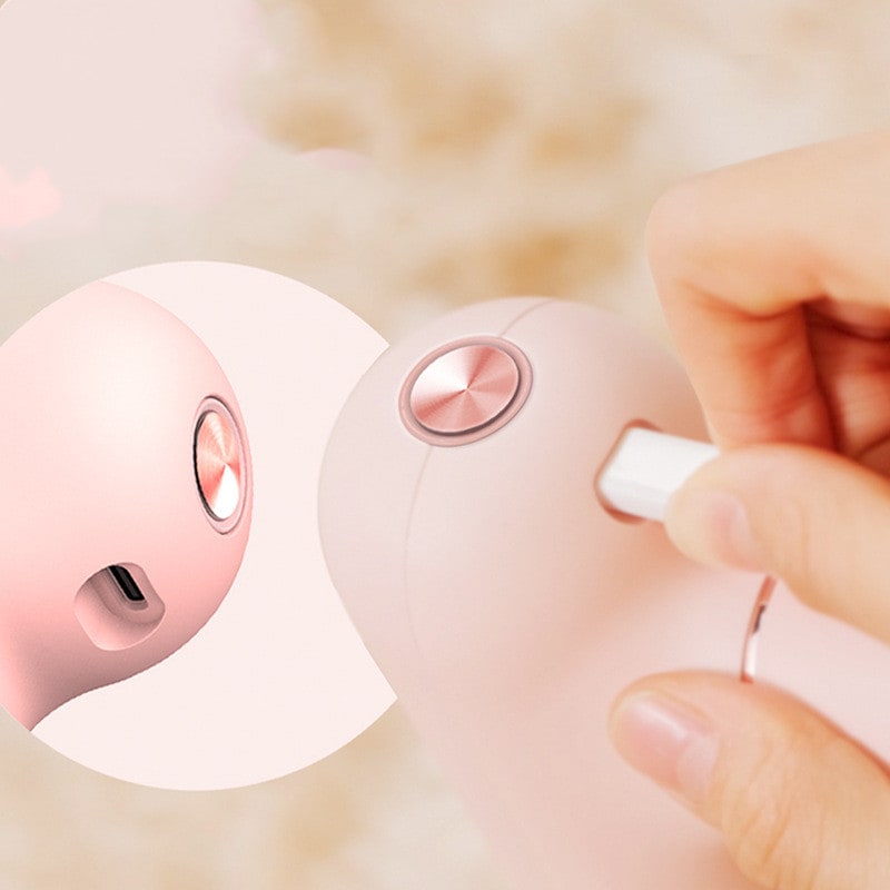 Girls' Mini Handheld Percussion Massage Gun with 4 Interchangeable Heads for Deep Tissue and Portable - Image 5