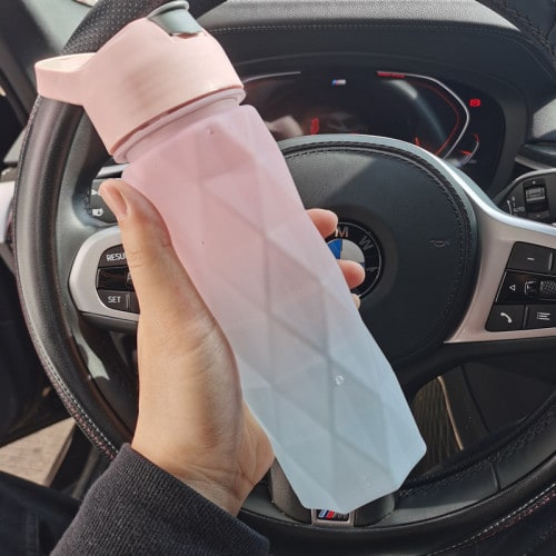 Girls' Misting Stainless Steel Water Bottle with Spray Trigger Flip-Top Spout for Sports Fitness - Image 14