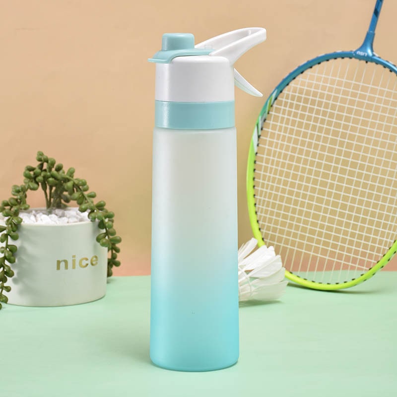 Girls' Misting Stainless Steel Water Bottle with Spray Trigger Flip-Top Spout for Sports Fitness - Image 17