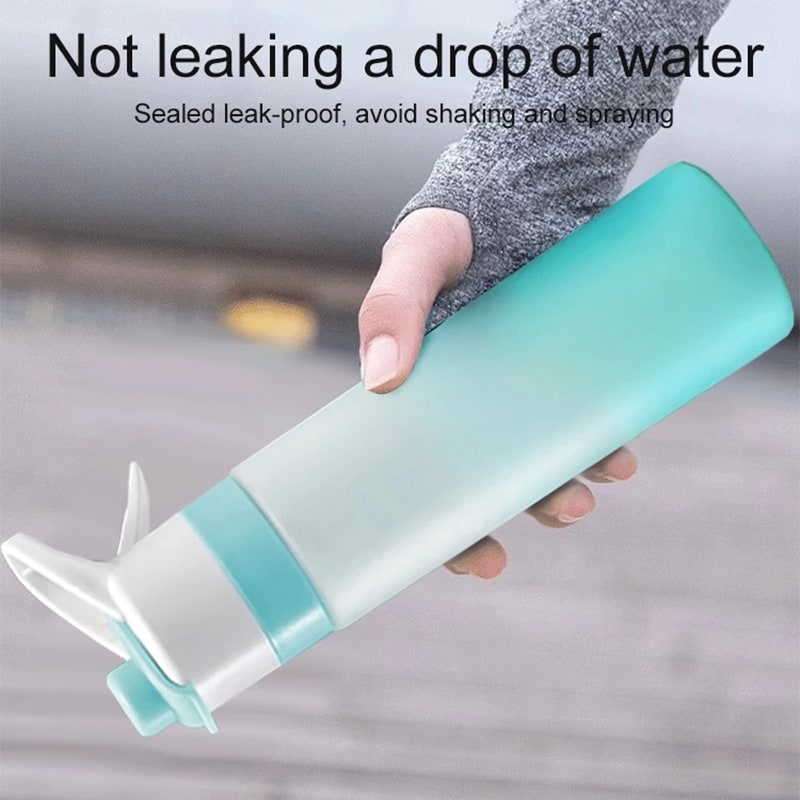 Girls' Misting Stainless Steel Water Bottle with Spray Trigger Flip-Top Spout for Sports Fitness - Image 8