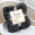 Girls' Soft Faux Fur Throw Blanket with Plush Shaggy Texture and Fluffy Long Pile Design - Image 3