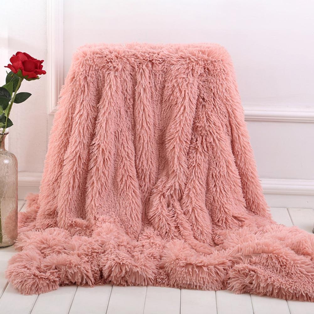 Girls' Soft Faux Fur Throw Blanket with Plush Shaggy Texture and Fluffy Long Pile Design - Image 5