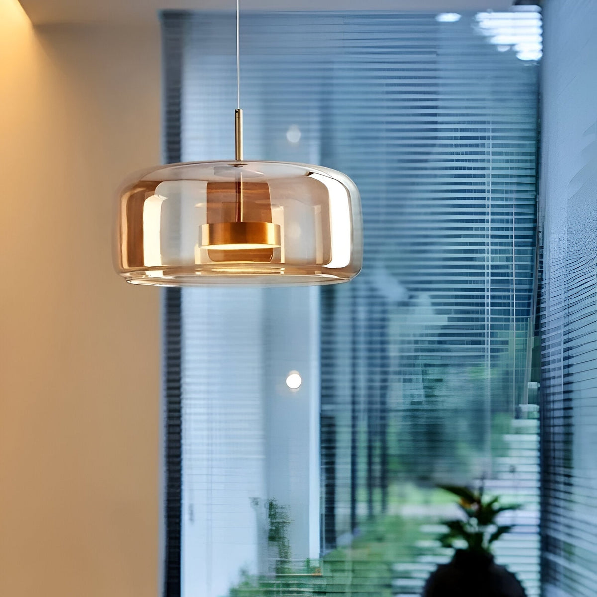 Glass Pendant Lights with LED and Adjustable Cord for Kitchen Island Living Room Ceiling - Image 12