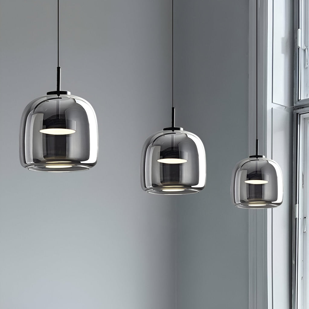Glass Pendant Lights with LED and Adjustable Cord for Kitchen Island Living Room Ceiling - Image 19