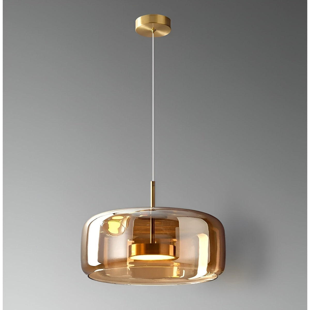 Glass Pendant Lights with LED and Adjustable Cord for Kitchen Island Living Room Ceiling - Image 2
