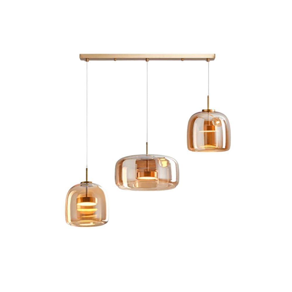 Glass Pendant Lights with LED and Adjustable Cord for Kitchen Island Living Room Ceiling - Image 38