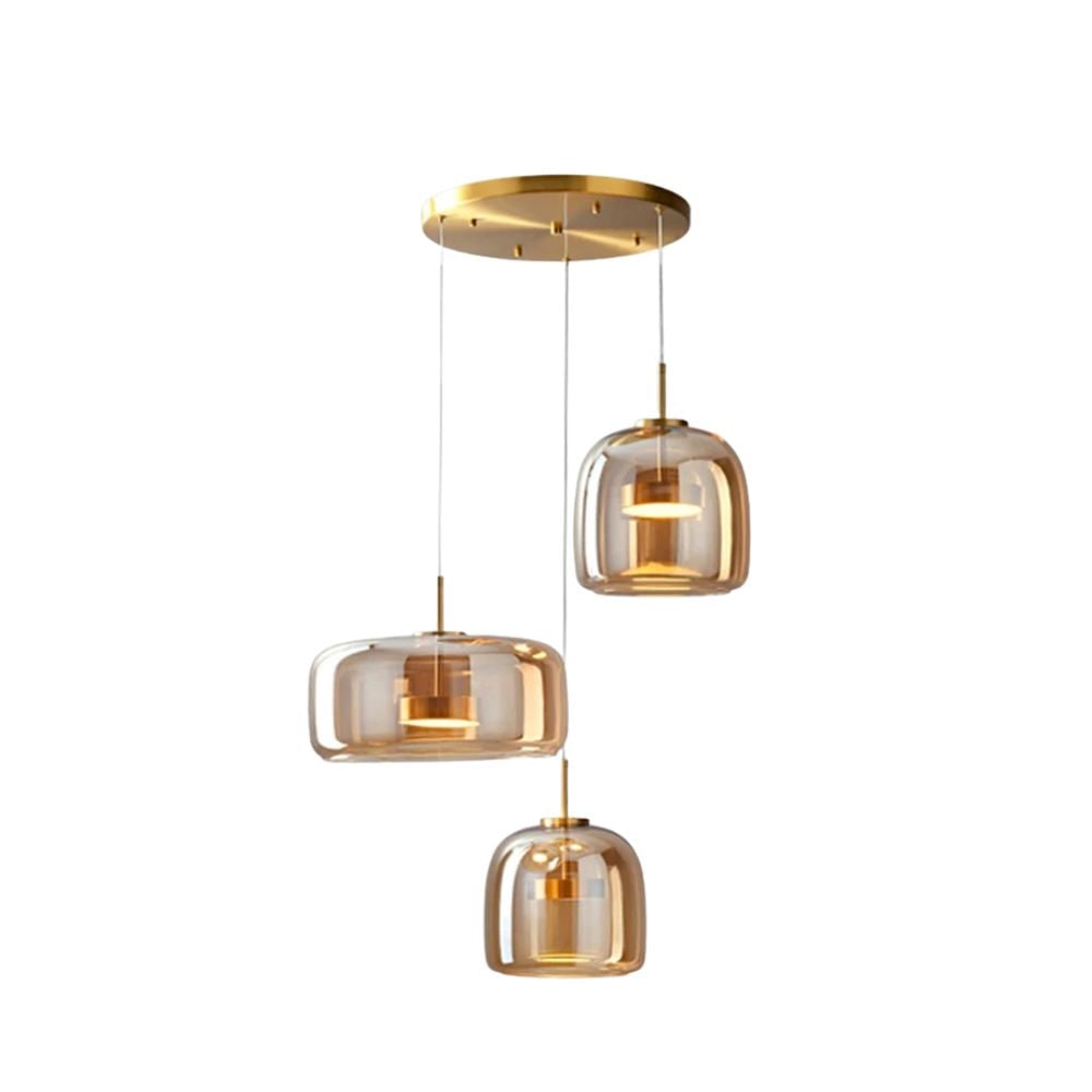 Glass Pendant Lights with LED and Adjustable Cord for Kitchen Island Living Room Ceiling - Image 39