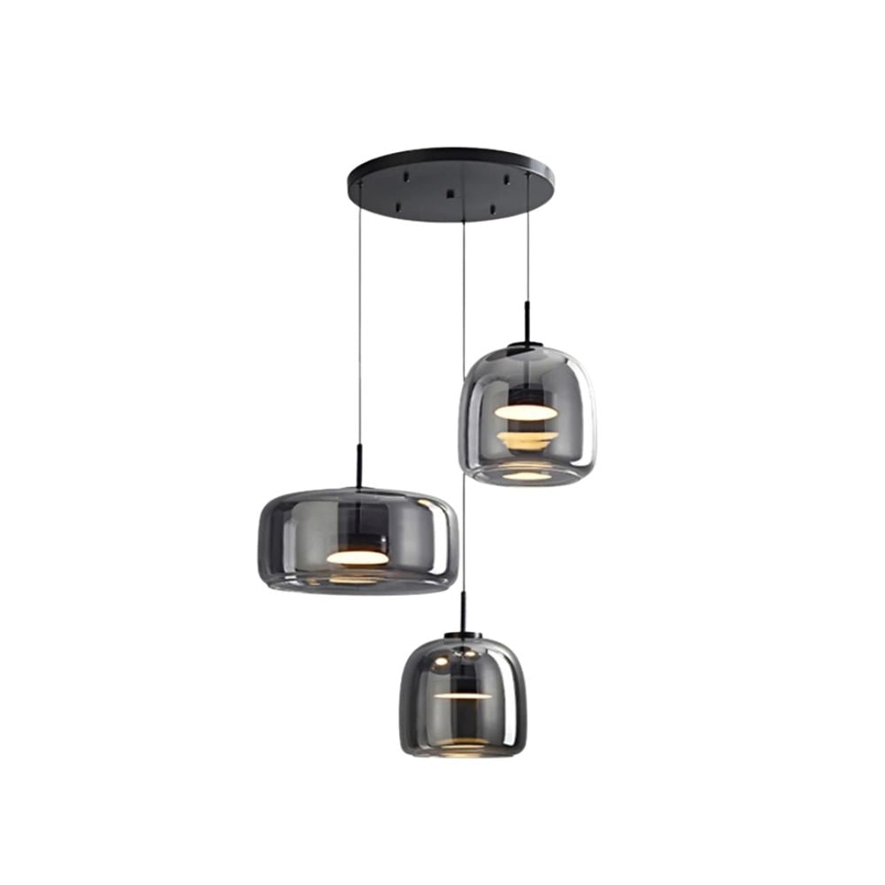 Glass Pendant Lights with LED and Adjustable Cord for Kitchen Island Living Room Ceiling - Image 46