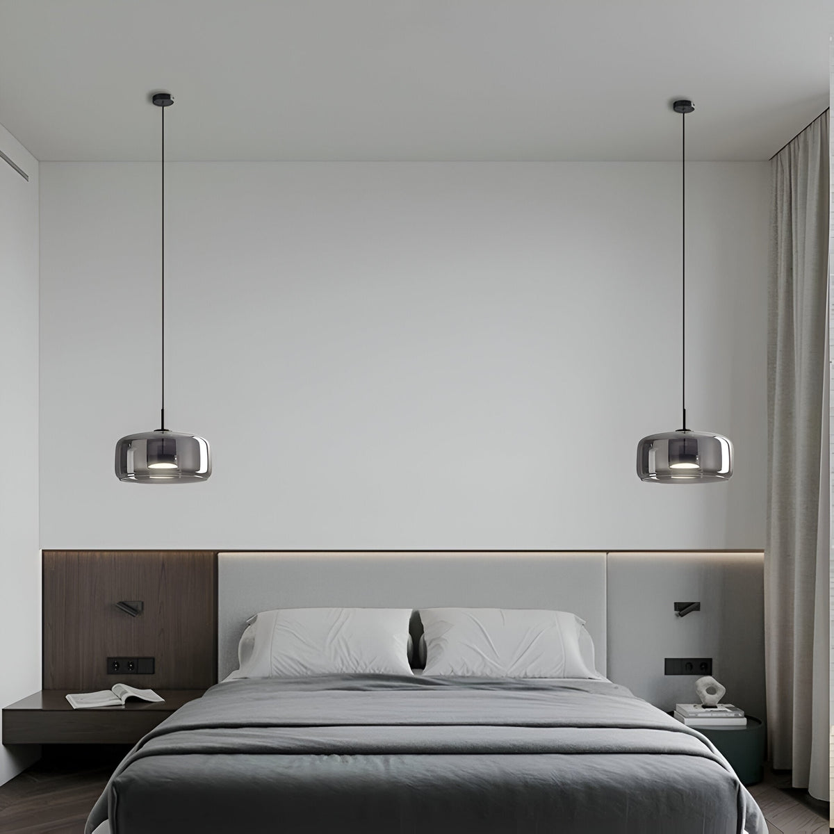 Glass Pendant Lights with LED and Adjustable Cord for Kitchen Island Living Room Ceiling - Image 8
