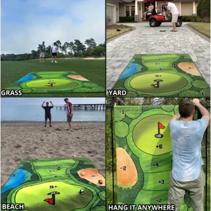 Golf Chipping Game Set with Sticky Target Mat and Balls for Indoor Outdoor Practice - Image 7
