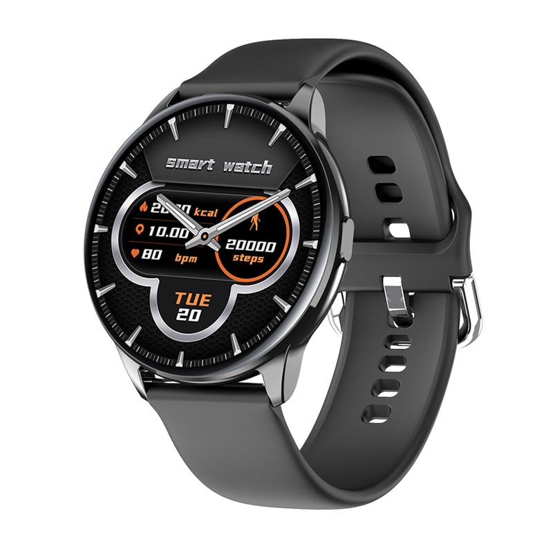 GPS Fitness Smartwatch with Durable Round Touchscreen Heart Rate Monitor and Blood Pressure Tracking - Image 1