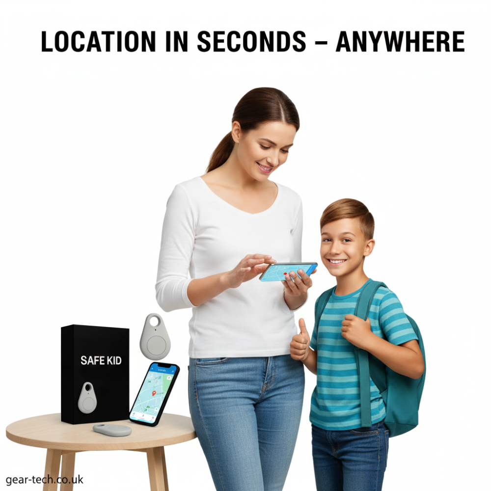 GPS Tracker with Android Bluetooth Connectivity Water-Resistant Keyring Tag and Smart App - Image 2