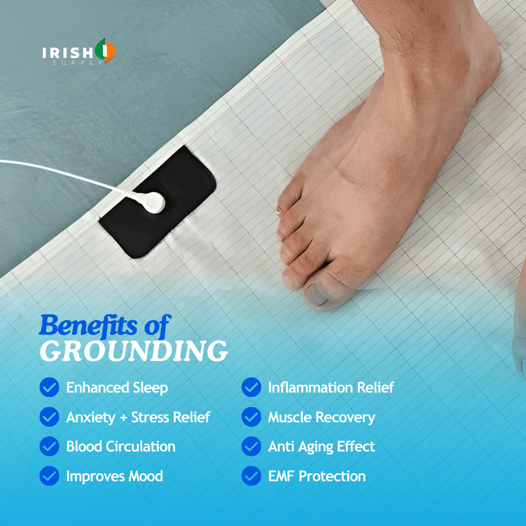 Grounding Bed Sheet with Conductive Silver Thread and Earthing Connection - Image 3