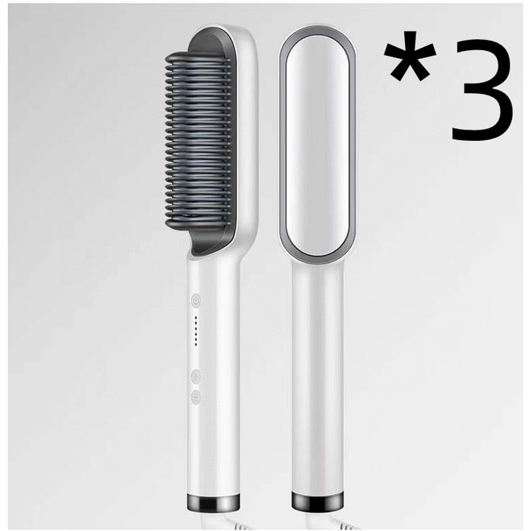Hair Straightener Brush Heated Ceramic Flat Iron and Temperature Control - Image 10
