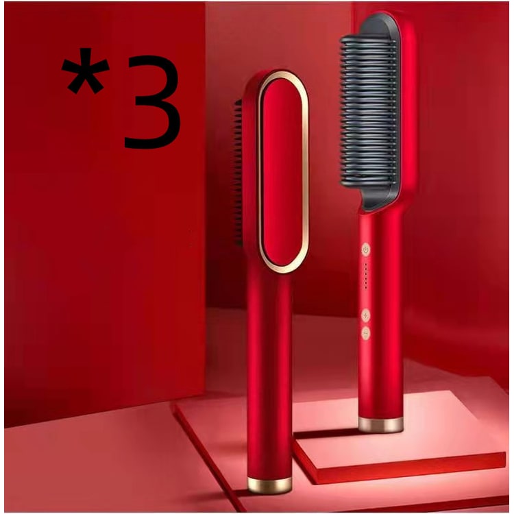 Hair Straightener Brush Heated Ceramic Flat Iron and Temperature Control - Image 13