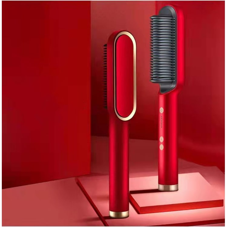 Hair Straightener Brush Heated Ceramic Flat Iron and Temperature Control - Image 16