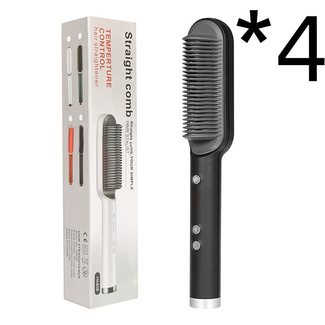 Hair Straightener Brush Heated Ceramic Flat Iron and Temperature Control - Image 19