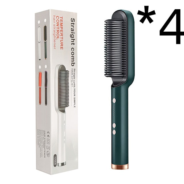 Hair Straightener Brush Heated Ceramic Flat Iron and Temperature Control - Image 34