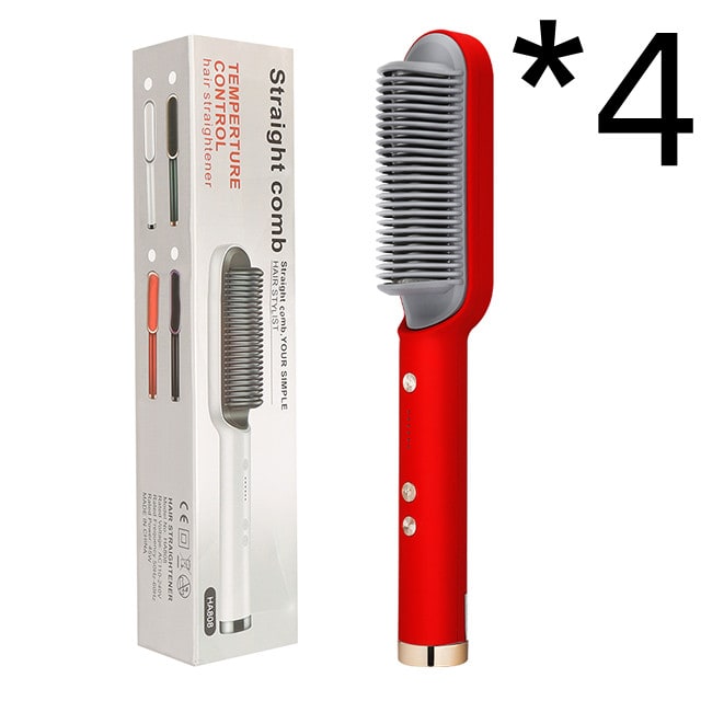 Hair Straightener Brush Heated Ceramic Flat Iron and Temperature Control - Image 38