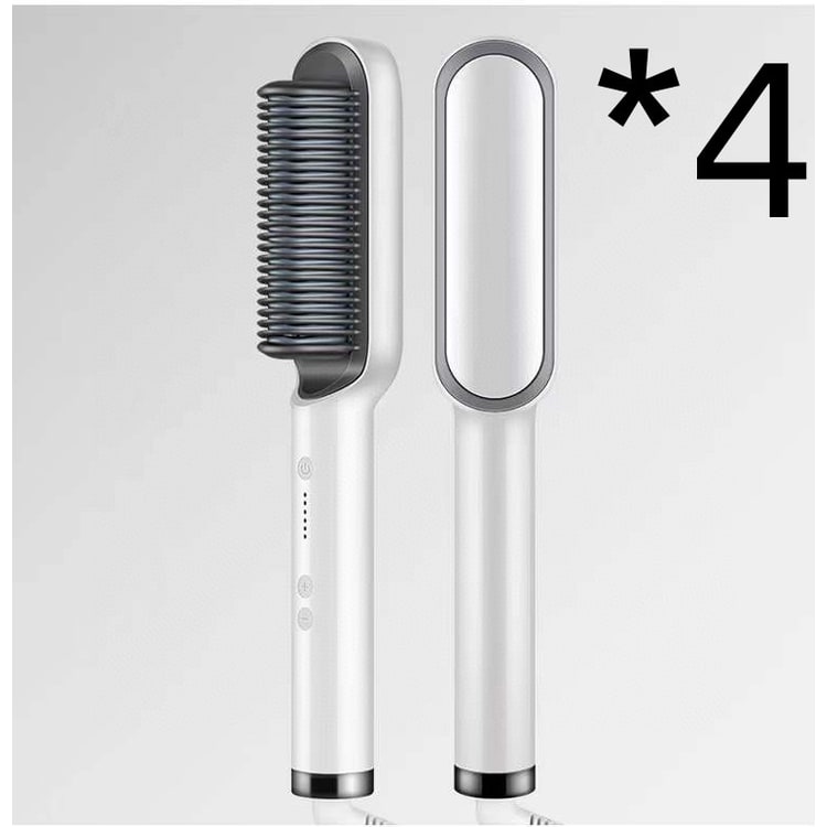 Hair Straightener Brush Heated Ceramic Flat Iron and Temperature Control - Image 41