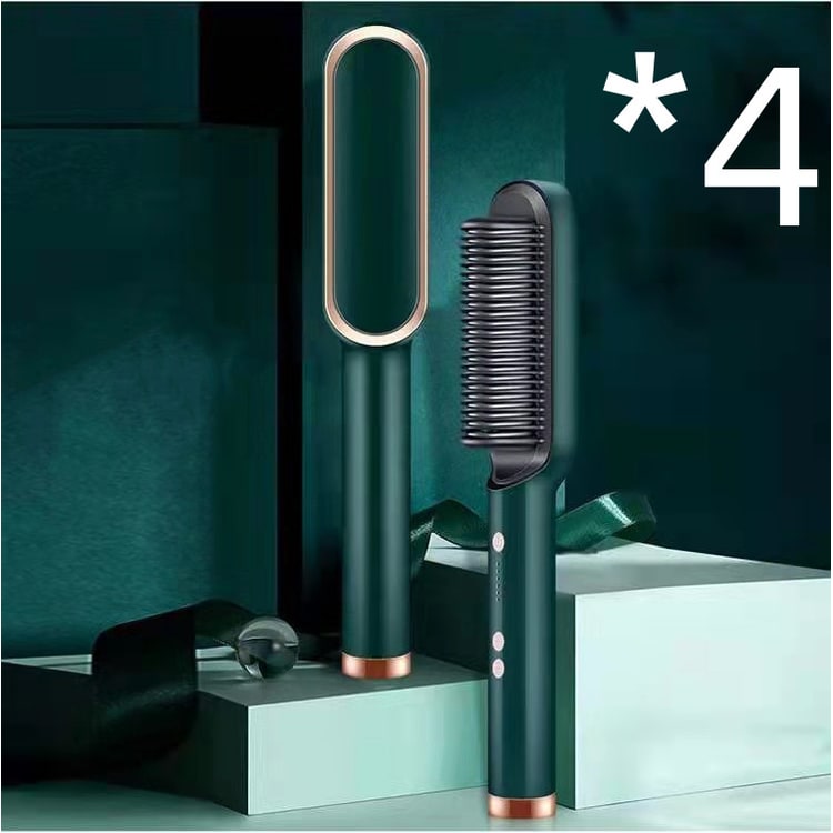 Hair Straightener Brush Heated Ceramic Flat Iron and Temperature Control - Image 42
