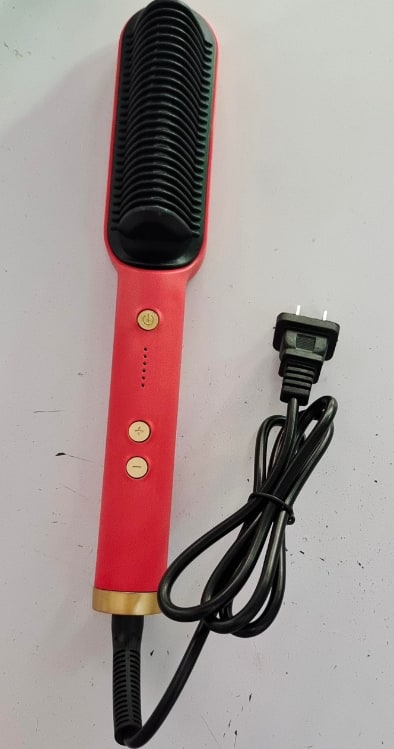 Hair Straightener Brush Heated Ceramic Flat Iron and Temperature Control - Image 47