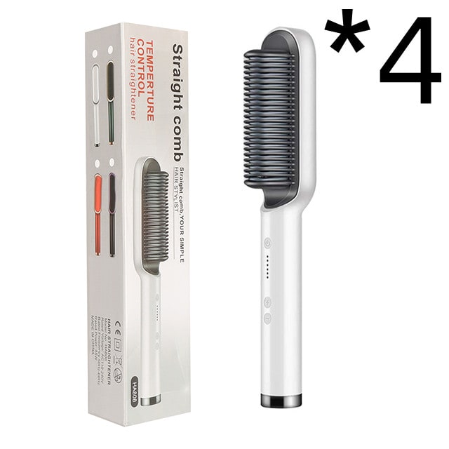 Hair Straightener Brush Heated Ceramic Flat Iron and Temperature Control - Image 49
