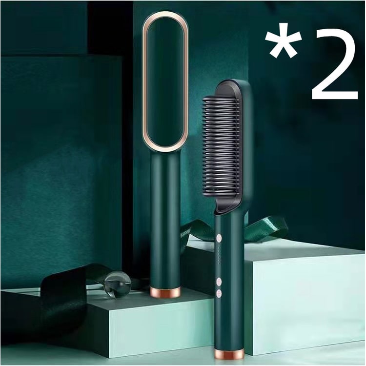 Hair Straightener Brush Heated Ceramic Flat Iron and Temperature Control - Image 7
